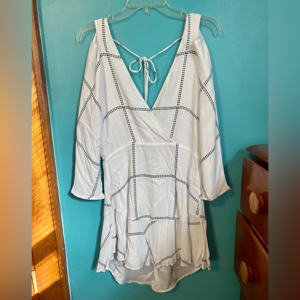 Black and White Cutout Dress